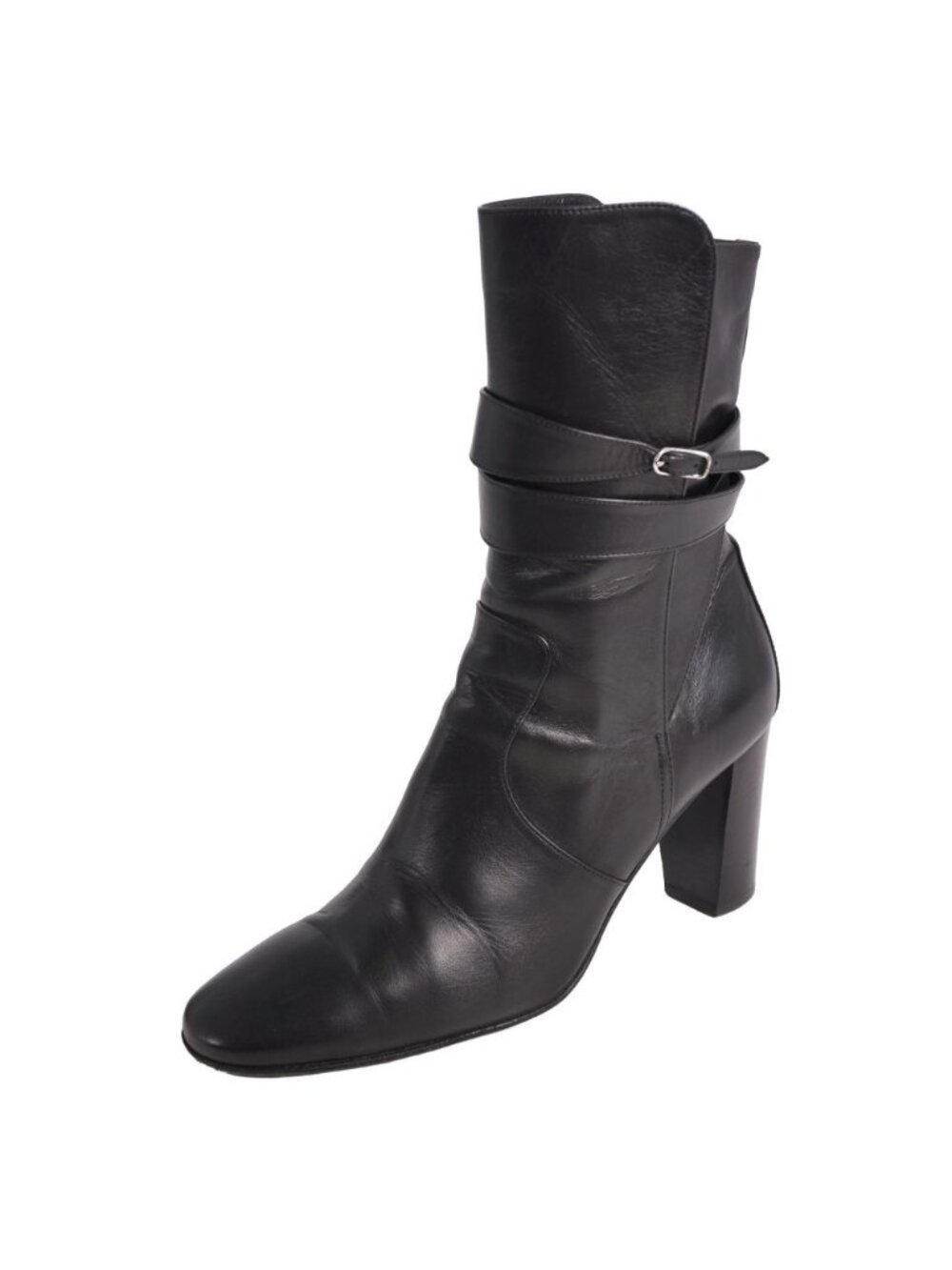 Hermes Boots Short Leather Heels